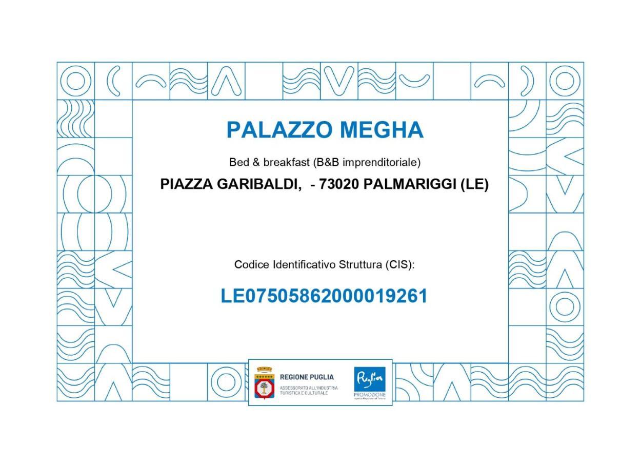 Palazzo Megha Suite & Breakfast Palmariggi Eksteriør bilde